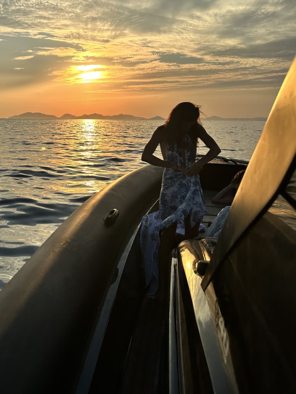 One day in Patmos on a motorboat