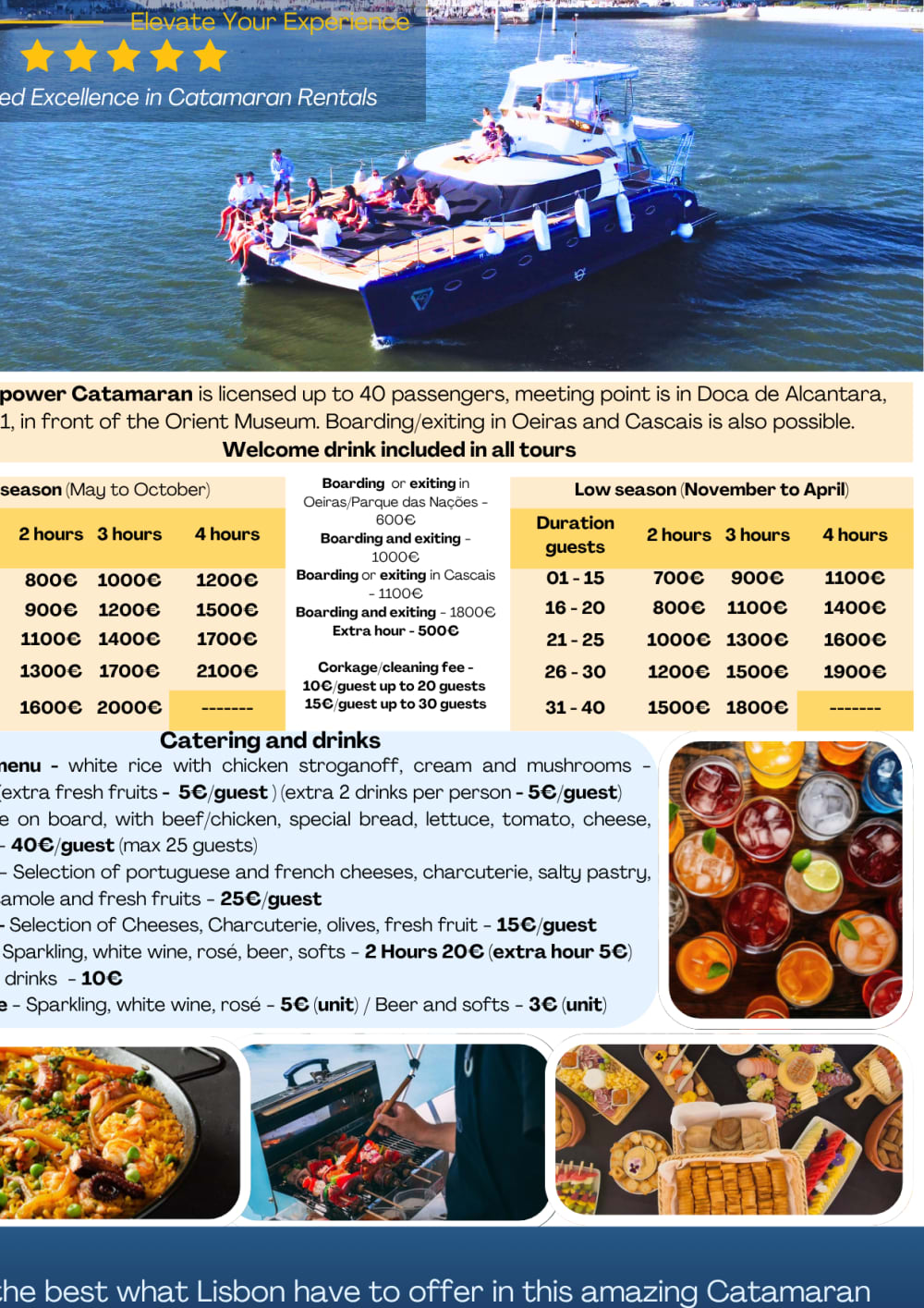 Scopri Lisbona con una crociera di 3 ore su un catamarano a motore