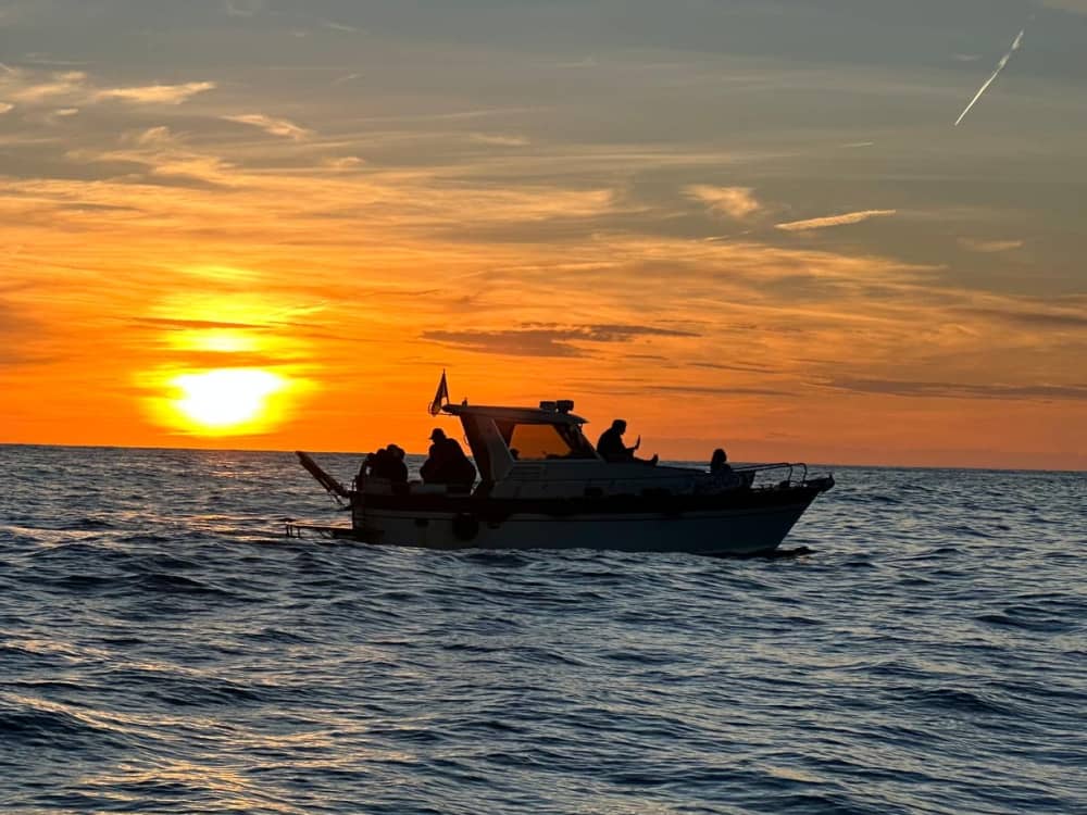 La hora dorada en la costa de Liguria