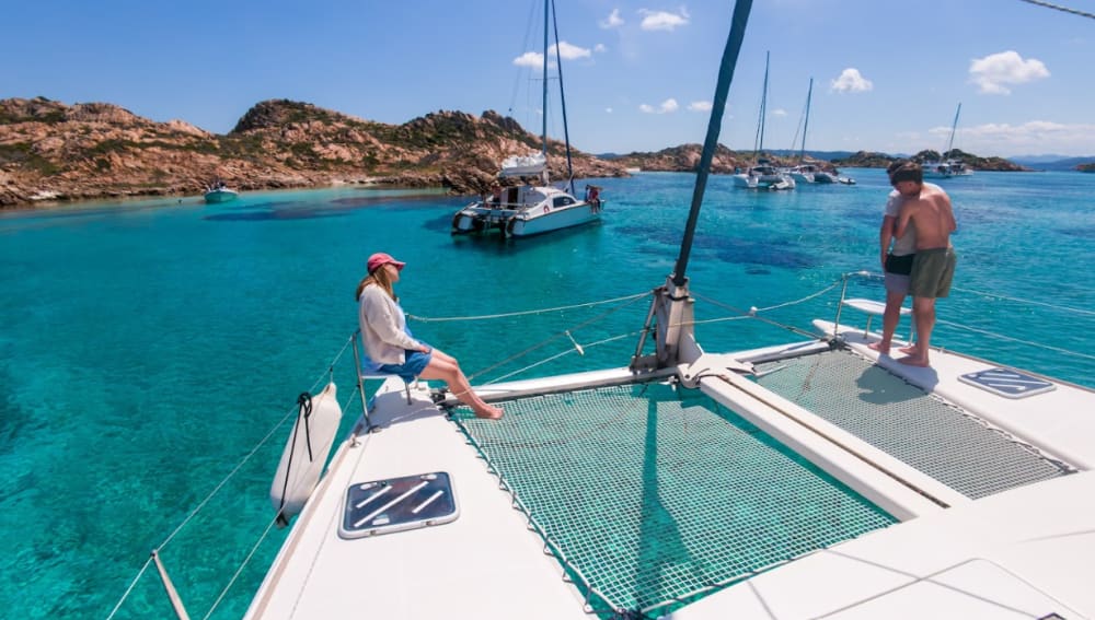 Sport Catamaran Tour of the La Maddalena Archipelago - Boarding from Cannigione