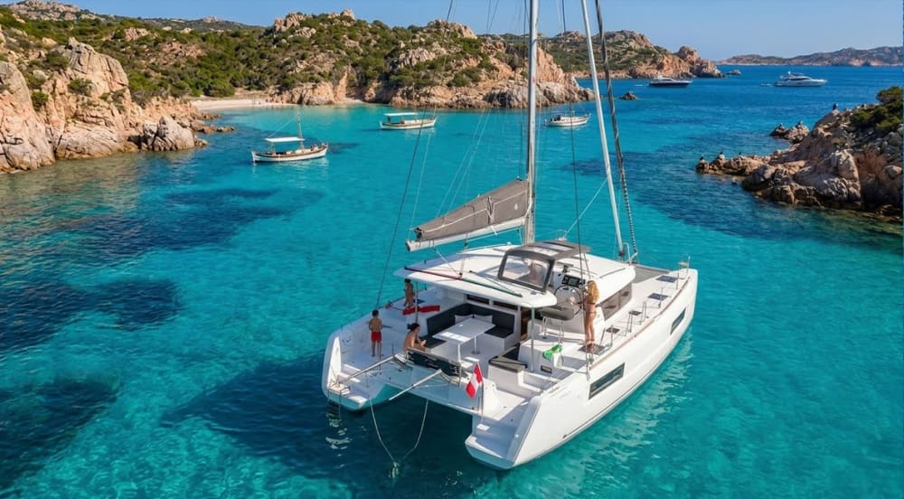 Full Day Catamaran from Palau: Discovering the Pearls of the La Maddalena Archipelago