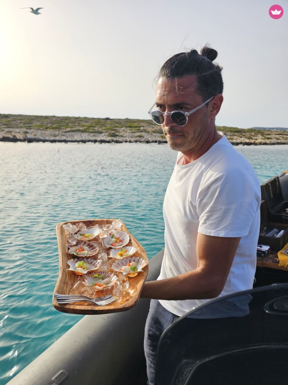 Experience Mykonos & the Aegean in style aboard the Louis Vuitton 12 m RIB – private boat trips, Delos & Rhenia, gourmet brunch, snorkeling & VIP luxury.