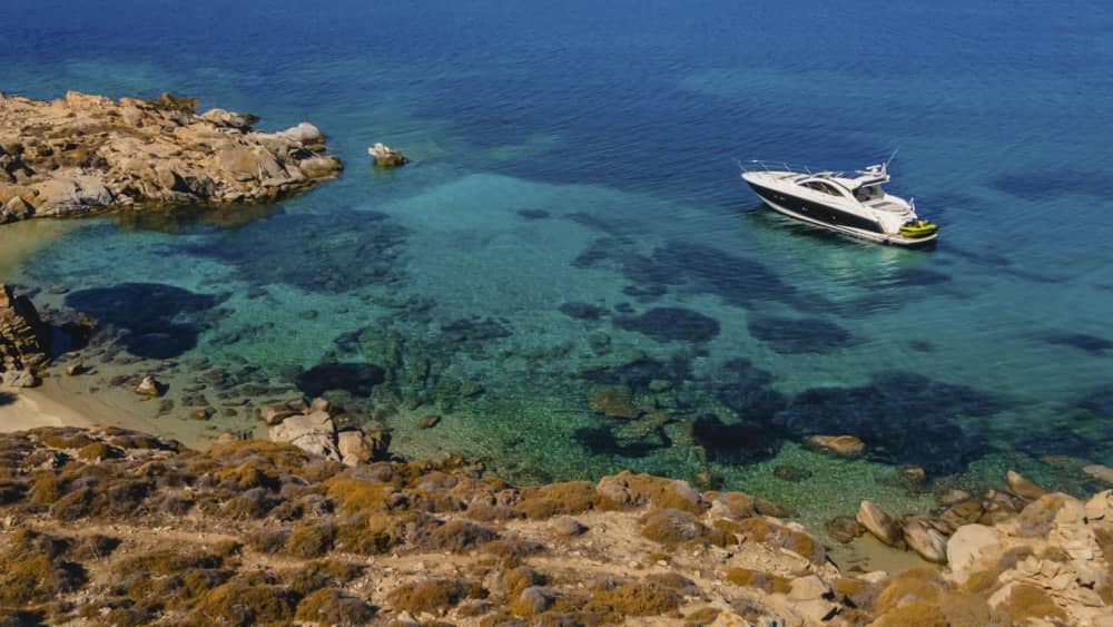 Lyxig heldagskryssning: Rhenia, Delos och södra stränder