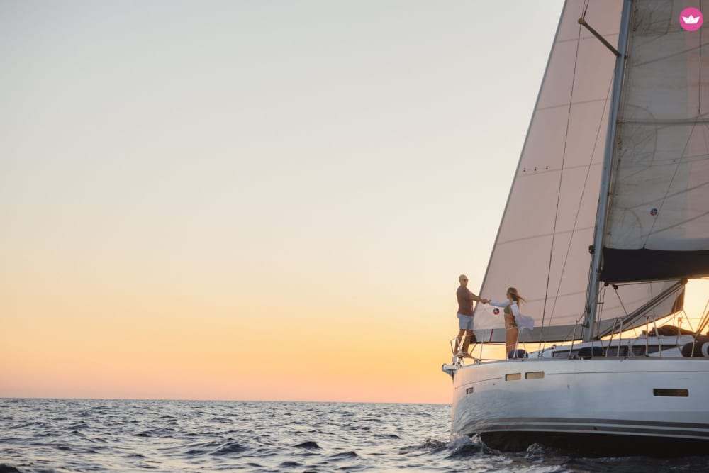 Vivez une expérience inoubliable lors d'une sortie en voilier au coucher du soleil au large de l'île de Sa Dragonera à Majorque ! Découvrez toutes nos expériences :)