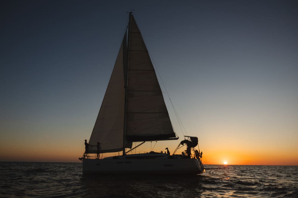 Experience sunset sailing off the island of Sa Dragonera in Mallorca!