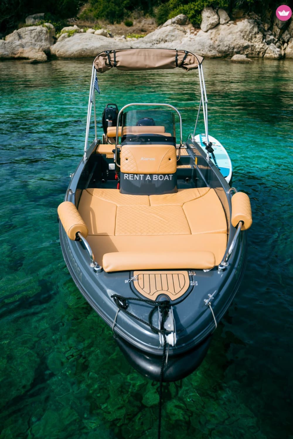 Half-day escape: A pure white-and-blue magic on a motorboat