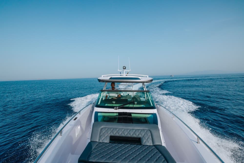 Private boat trip around Porto Cheli on a motorboat