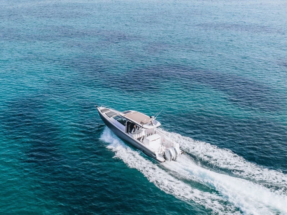 Private boat trip around Porto Cheli on a motorboat