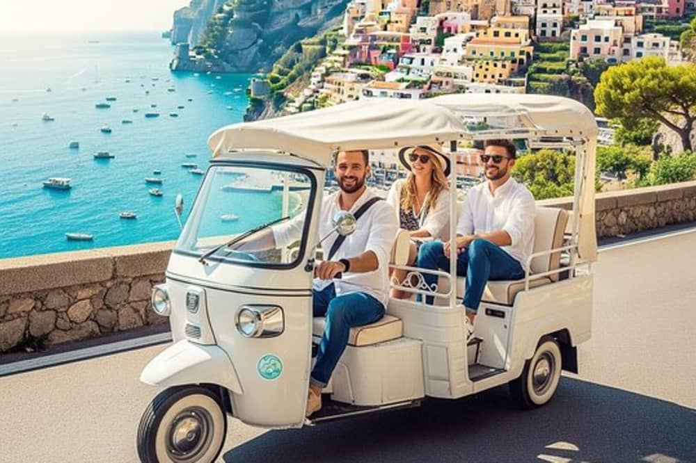 Fiart 32 + APE tour: Ape Calessino and Amalfi Coast boat excursion