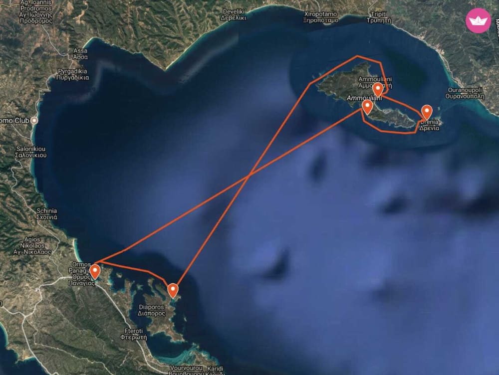 Escapade insulaire : une journée complète à la découverte des merveilles d'Ammouliani et de Diaporos
