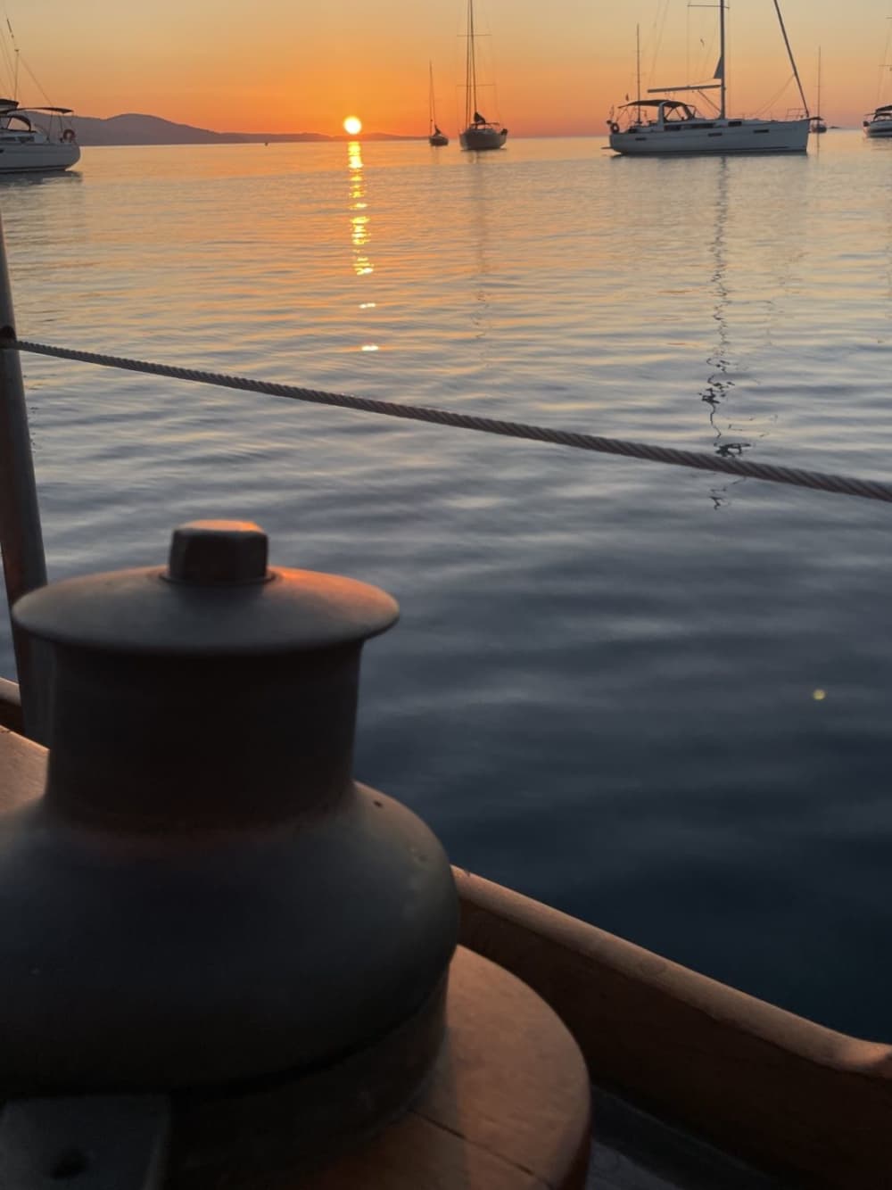 A magical escape at sunrise or sunset in the bay of Lavandou