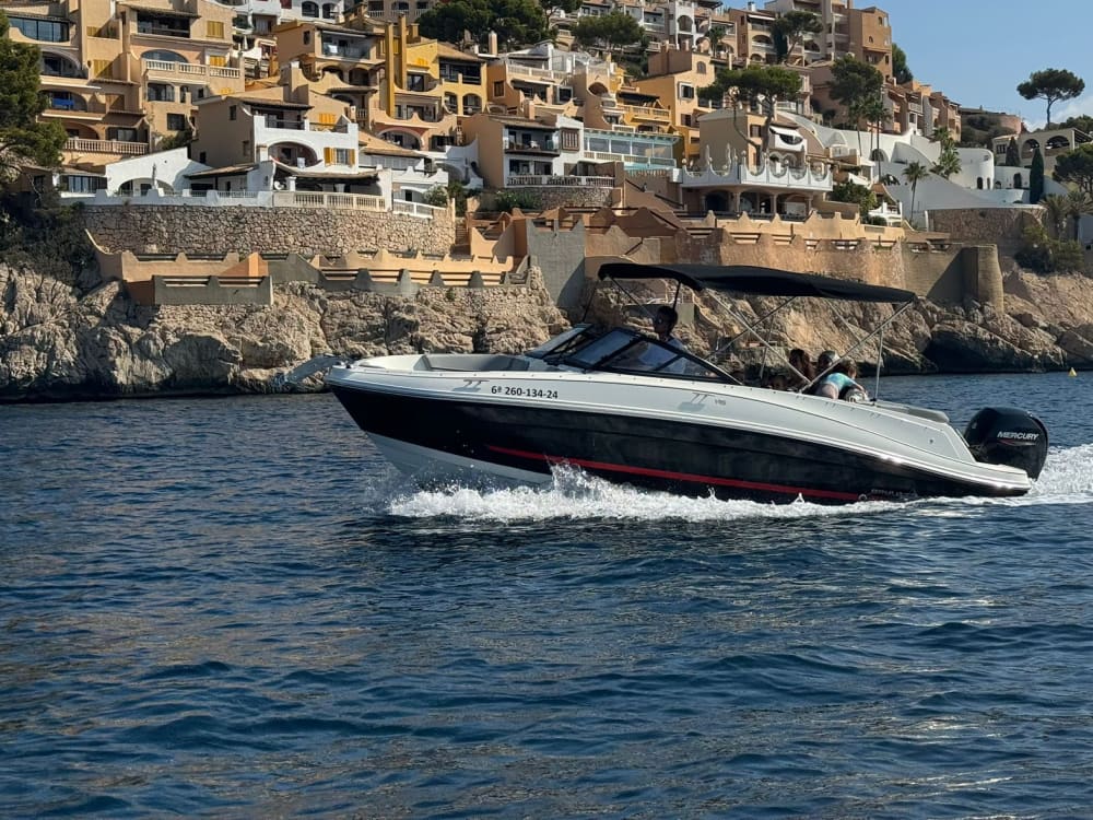 Halbtägige Bootstour in Santa Ponsa mit einem Motorboot