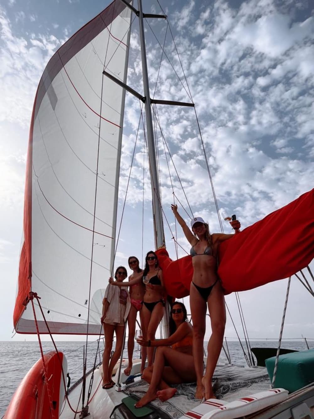 San Antonio Bay sailing on a sailboat