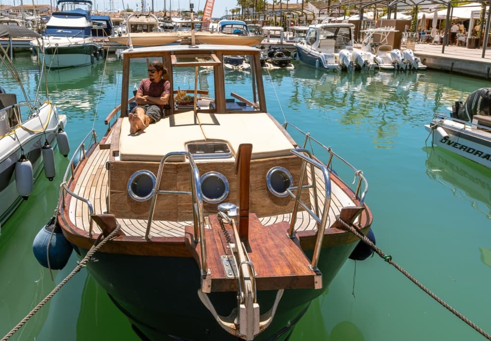 Reserve meio dia para relaxar em um passeio de lancha em Port d'Alcúdia.