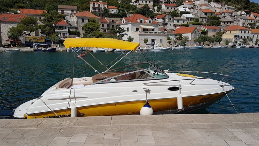 Half-day boat trip Split,Trogir,Blue Lagoon and Solta island.