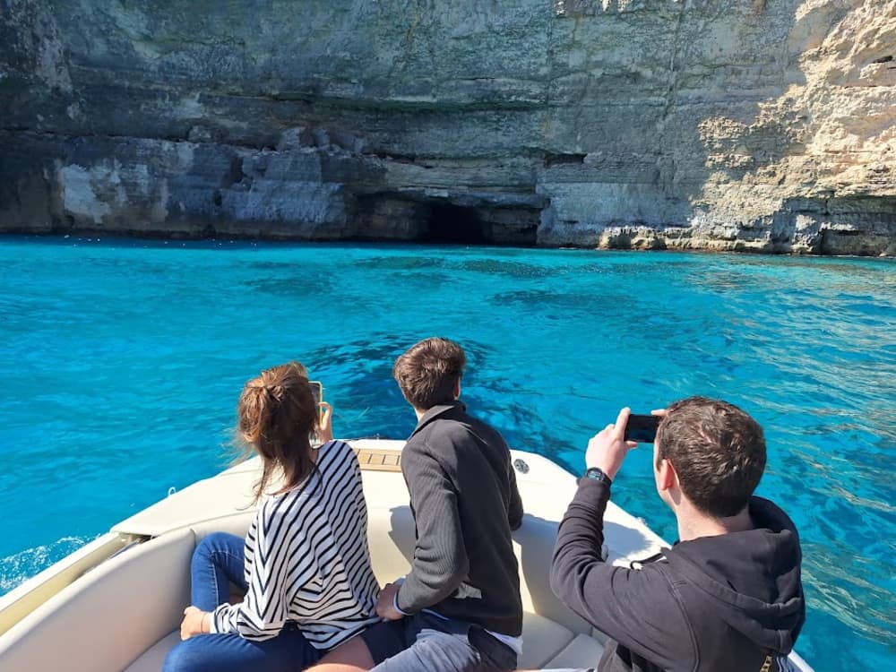 Exclusive Full-Day  Boat Trip: Comino, Blue Lagoon, Crystal Lagoon & Hidden Caves