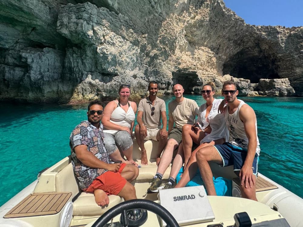 Exclusive Half-Day Boat Trip to Comino (Blue Lagoon, Crystal Lagoon and Caves)