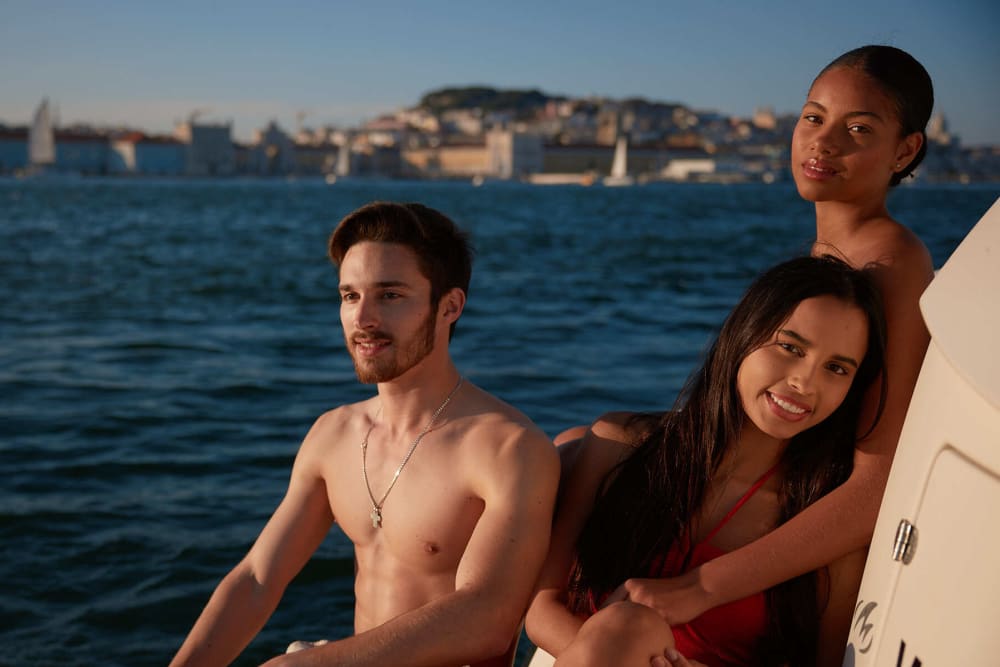 Private boat trip around Cascais on a motorboat