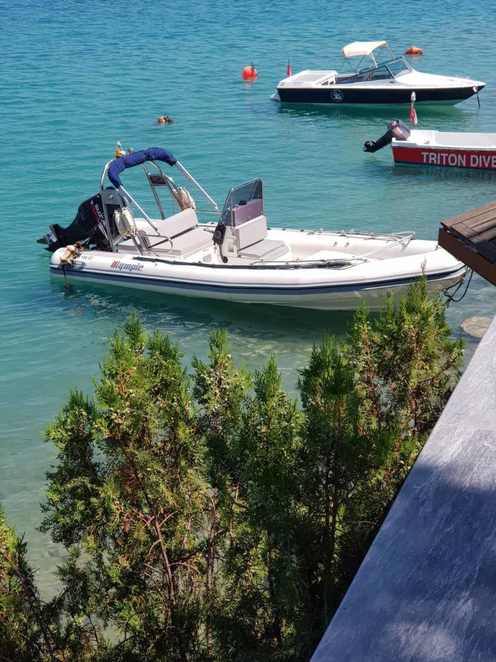 One day in Porto Cheli on a motorboat