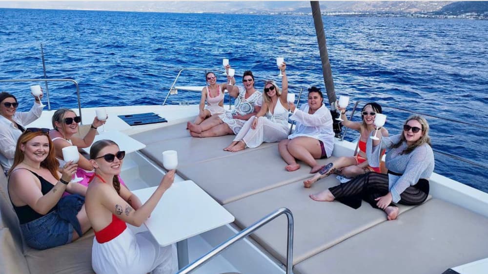 Luxury 45ft Catamaran Balos Lagoon and Gramvousa (08:30–3:30pm)