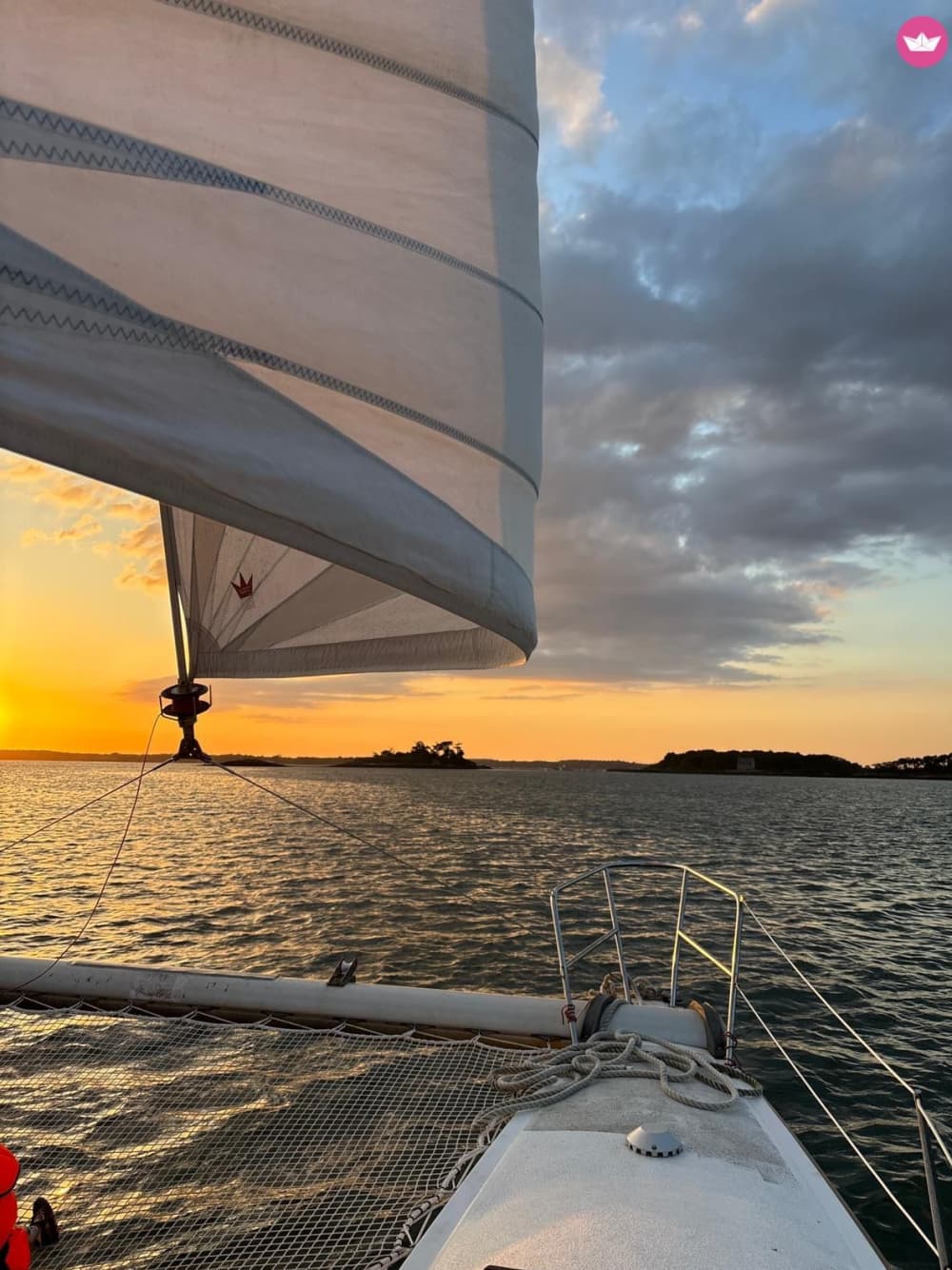 Sortie Sunset en catamaran – Golfe du Morbihan