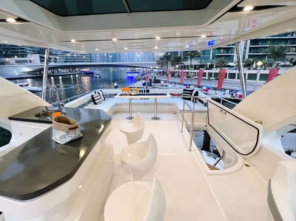 Enjoy some Dubai luxury with a full day on a motor yacht