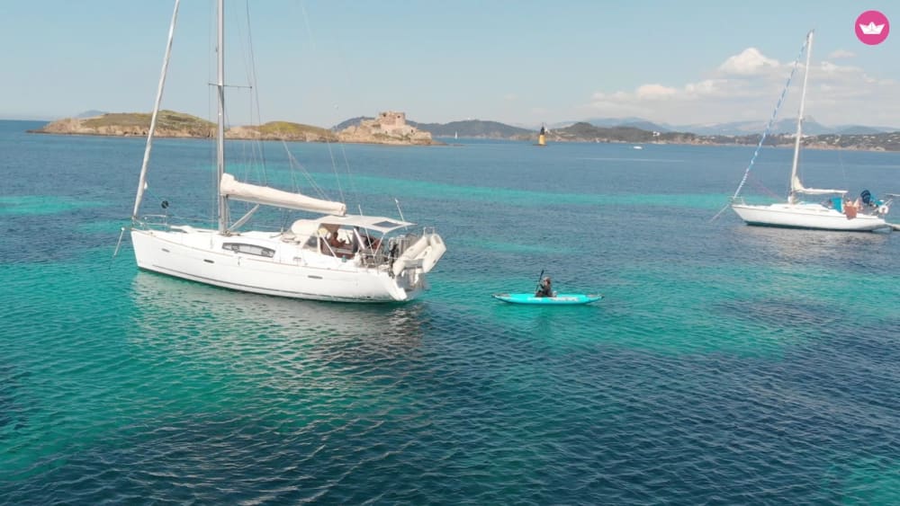 Day trip exploring by sailboat departing from Saint Mandrier
