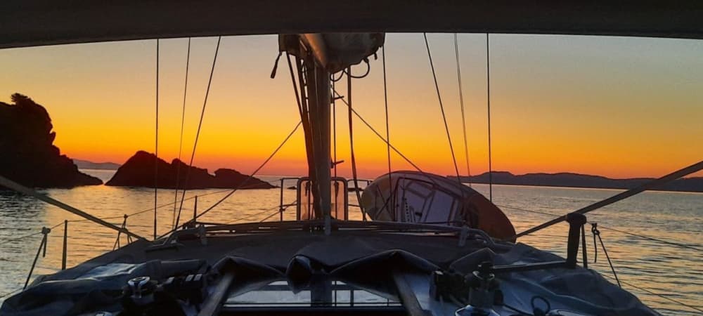Day trip exploring by sailboat departing from Saint Mandrier
