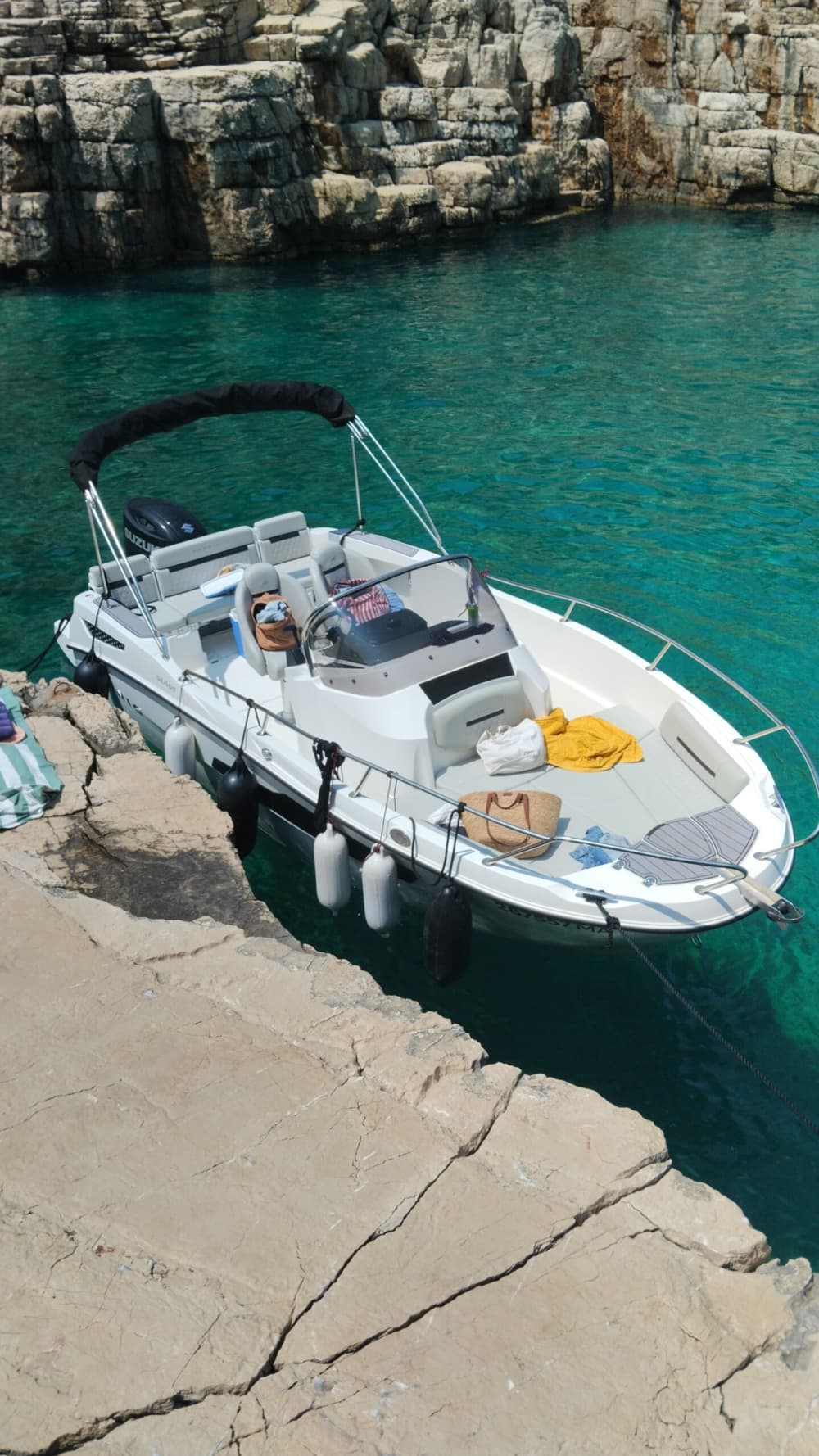 Discover Makarska's shores: A complete day trip aboard a motorboat