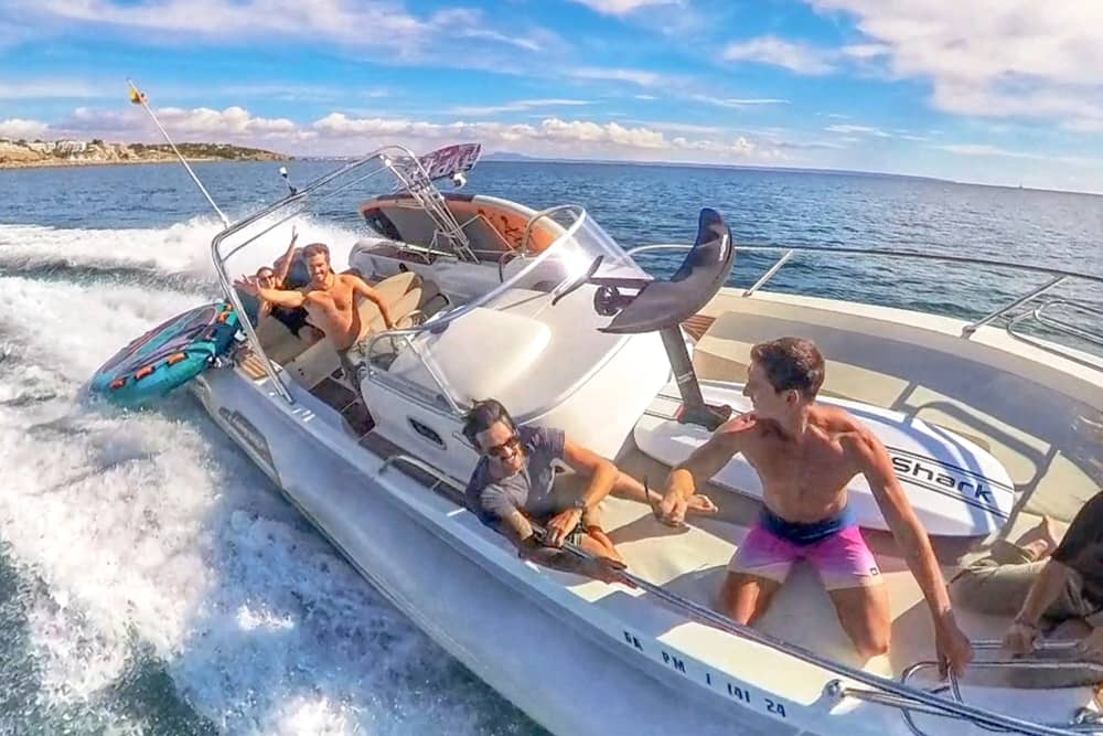 Private boat trip with water toys and 25 coves