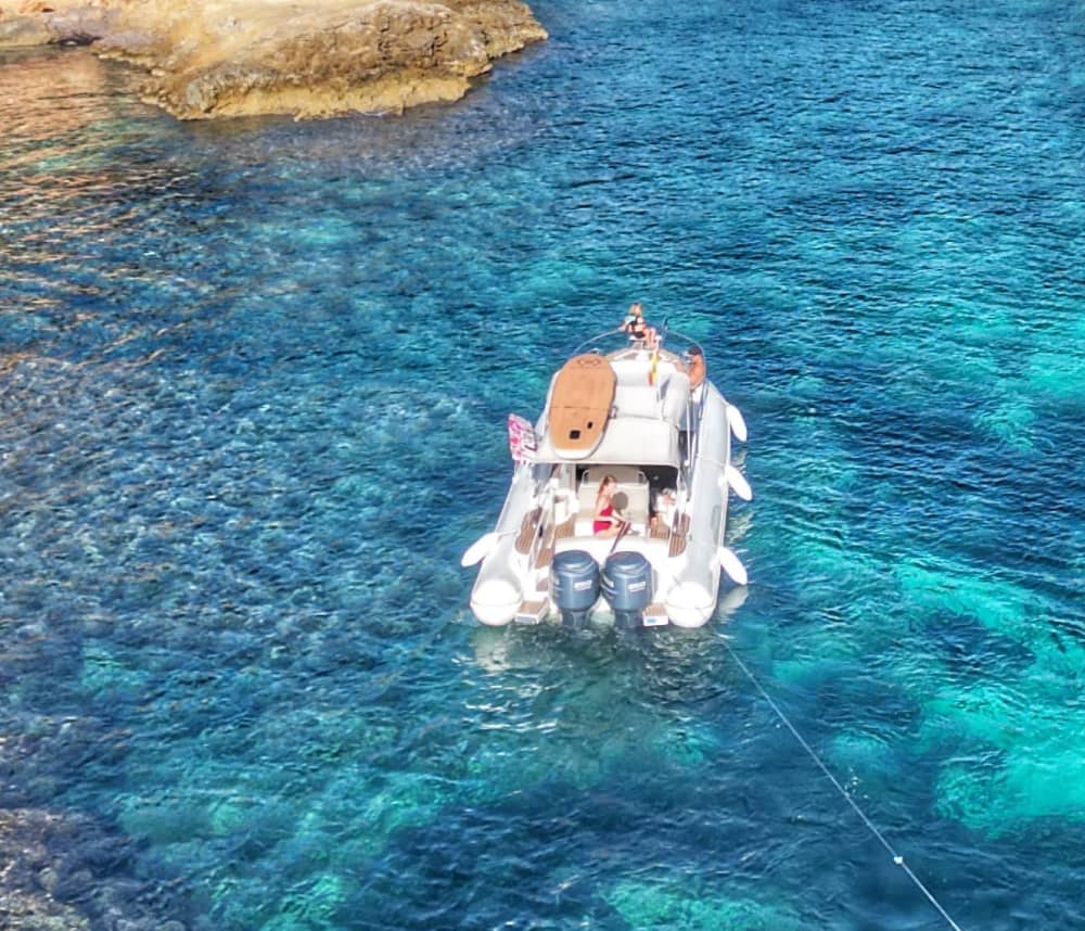 Private boat trip with water toys and 25 coves