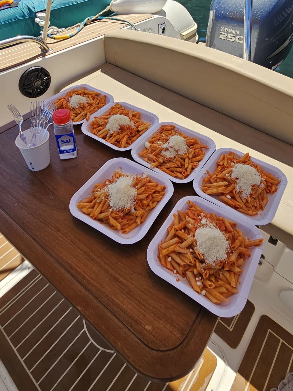 Private boat trip with water toys and 25 coves