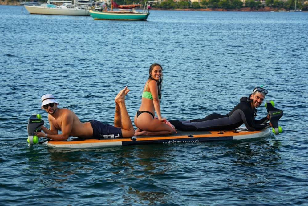 Private boat trip with water toys and 25 coves