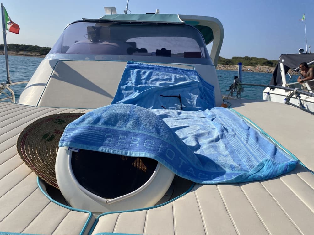 Goditi il sole con un'escursione in barca di 8 ore a Lizzano.