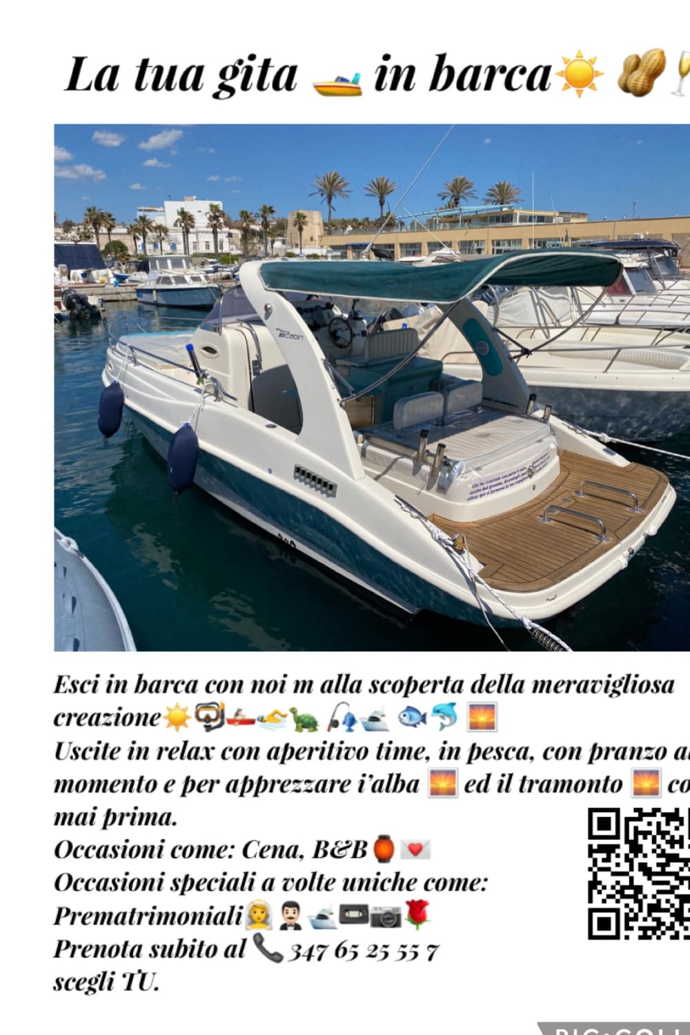 Goditi il sole con un'escursione in barca di 8 ore a Lizzano.