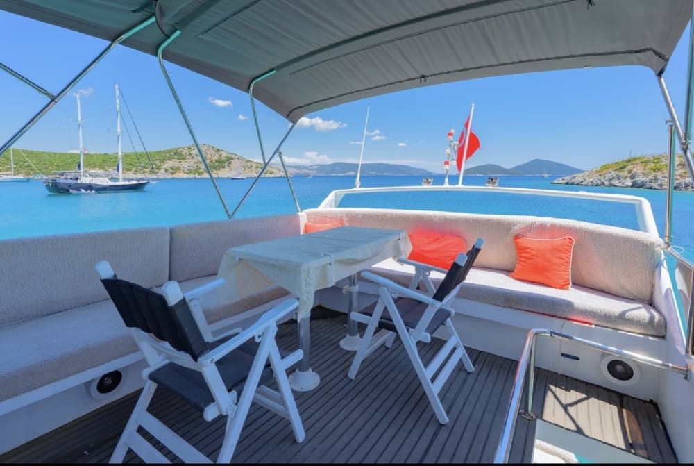 Enjoy a full day on a motorboat in Muğla