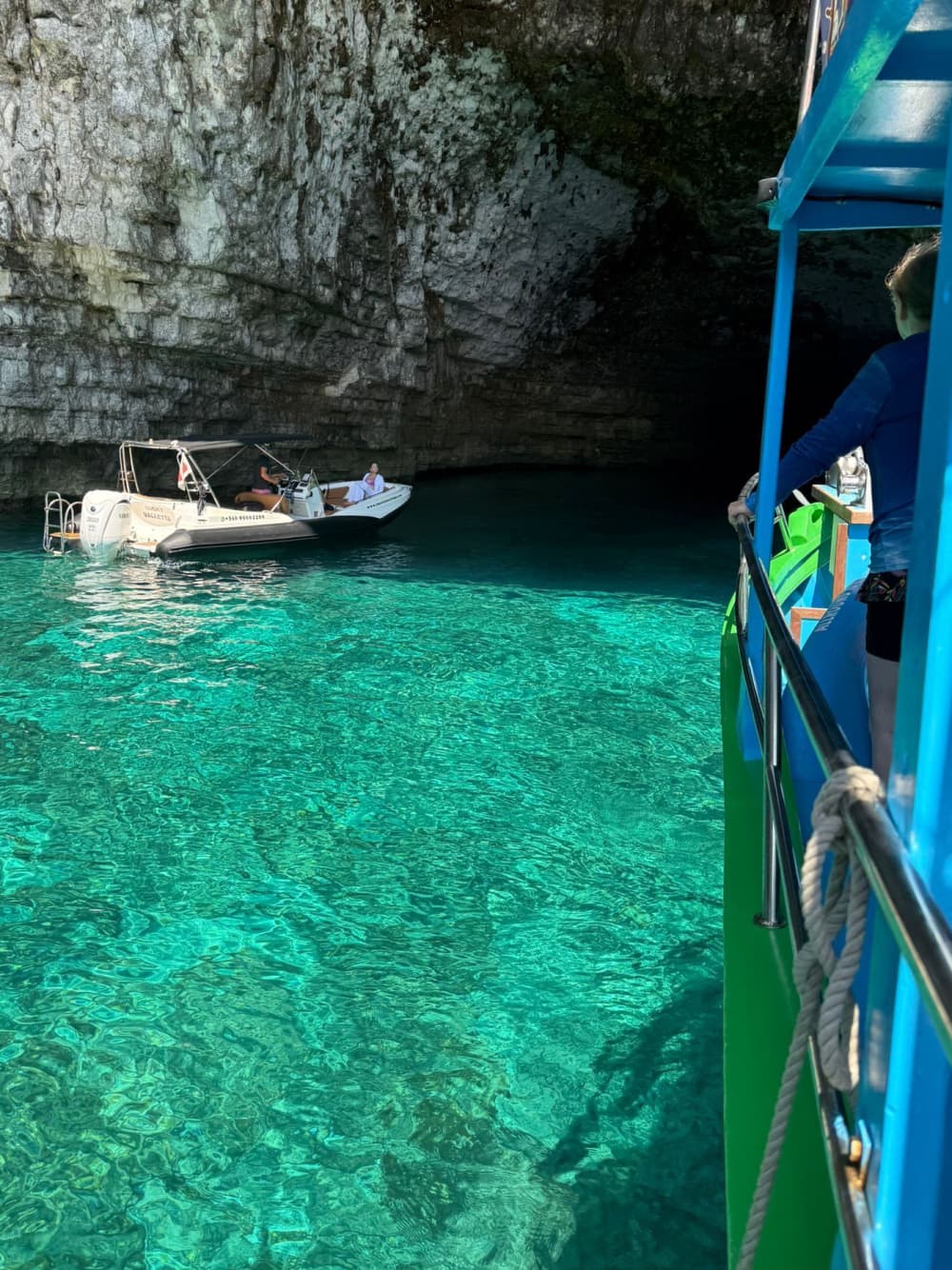 Um dia em Gozo num barco a motor