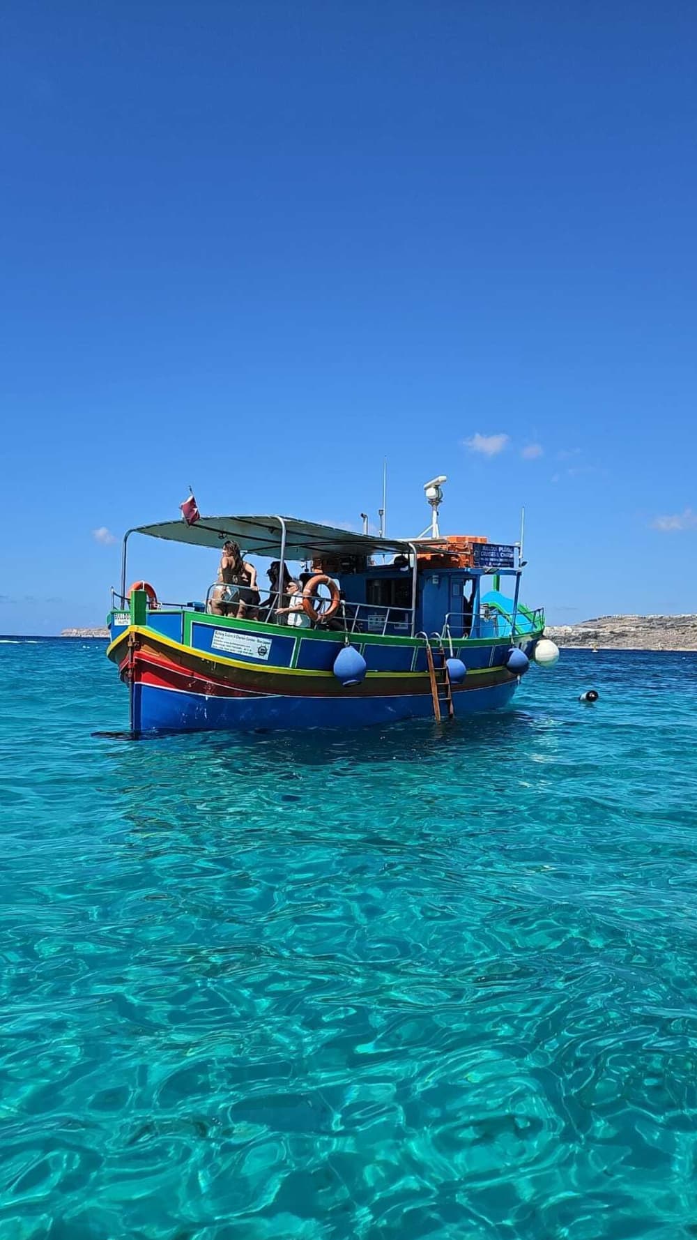 One day in Gozo on a motorboat