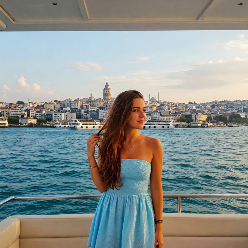 1 uur durende Bosporuscruise met panoramisch uitzicht en versnaperingen