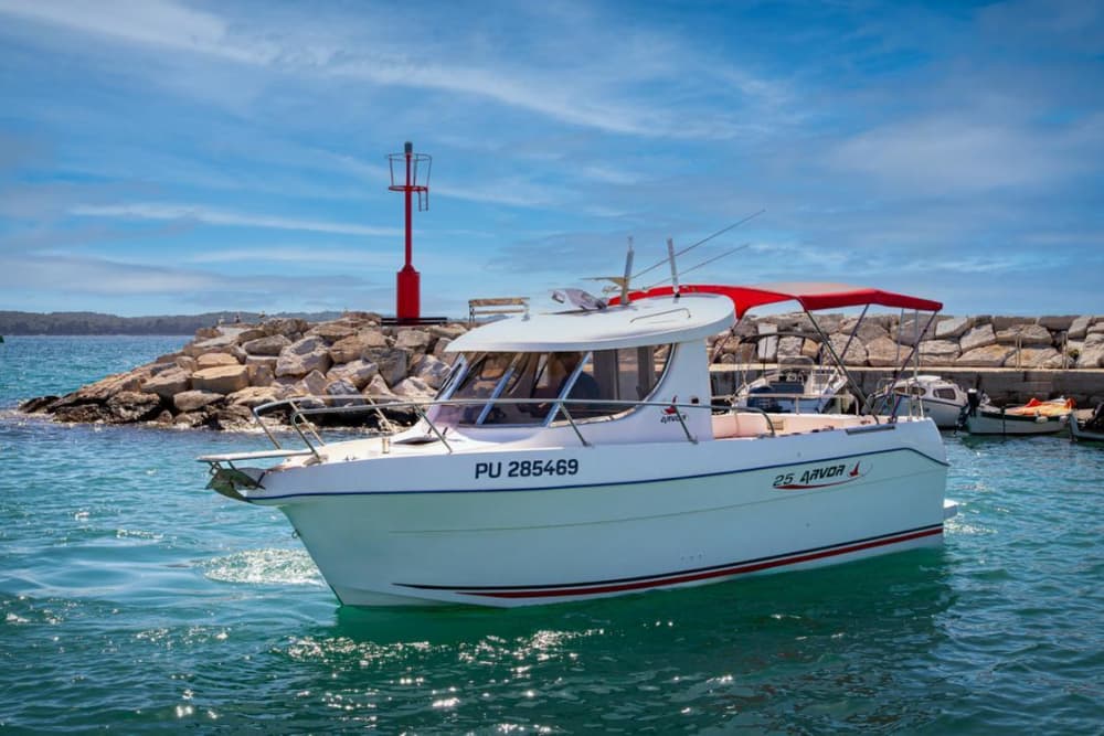 Discover Fažana: A full day of sun on a motorboat