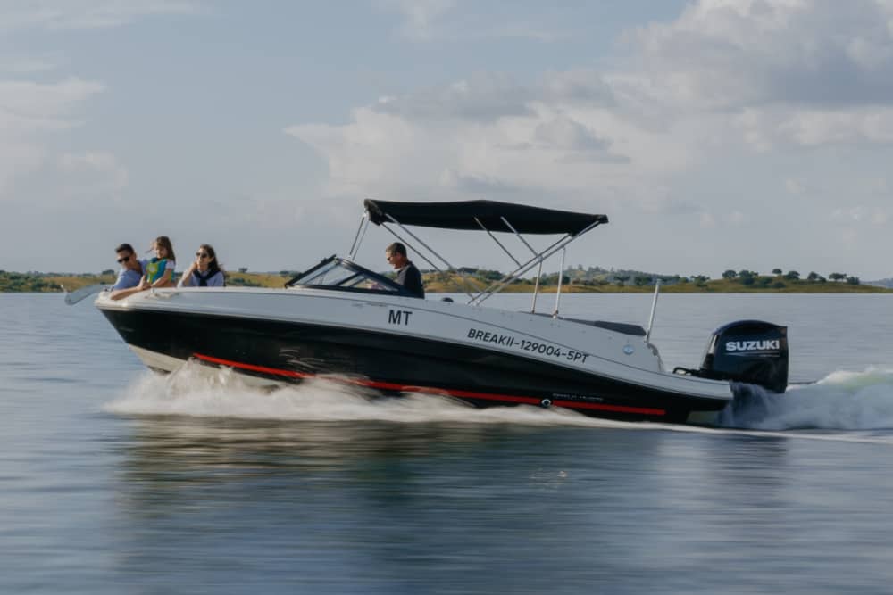 Découvrez le Barragem de Alqueva lors d'une excursion d'une demi-journée en bateau à moteur
