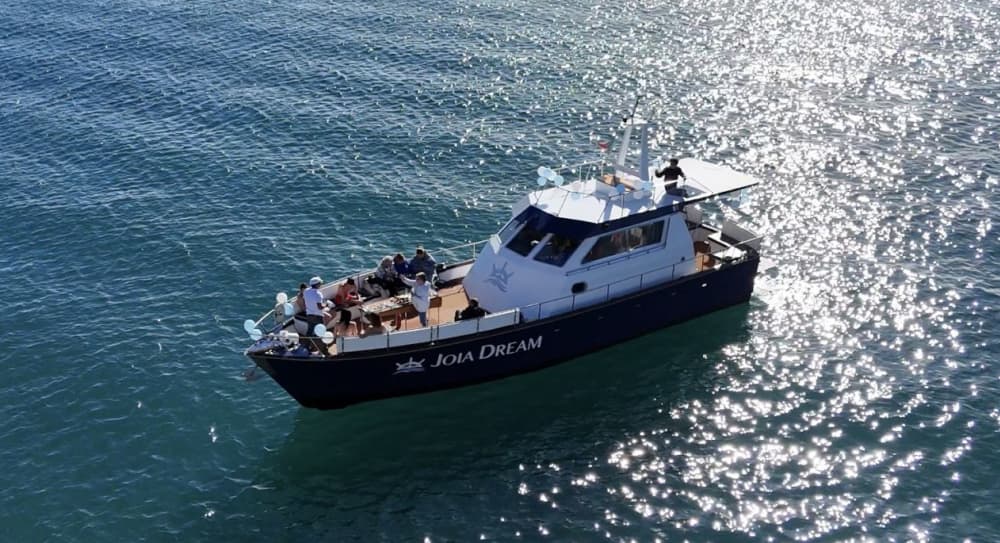 Festa Privada em Barco no Algarve – Cruzeiro de 3h com Música, Paragem para Banho e Bebidas (opcional)