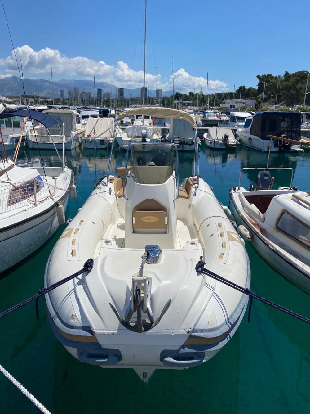 Crystalline experience: Discover Split on a motorboat