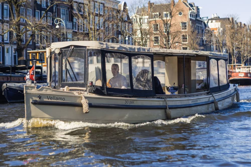 Cruise Amsterdam in Comfort – Private 2-Hour Tour on a Stylish Electric Boat
