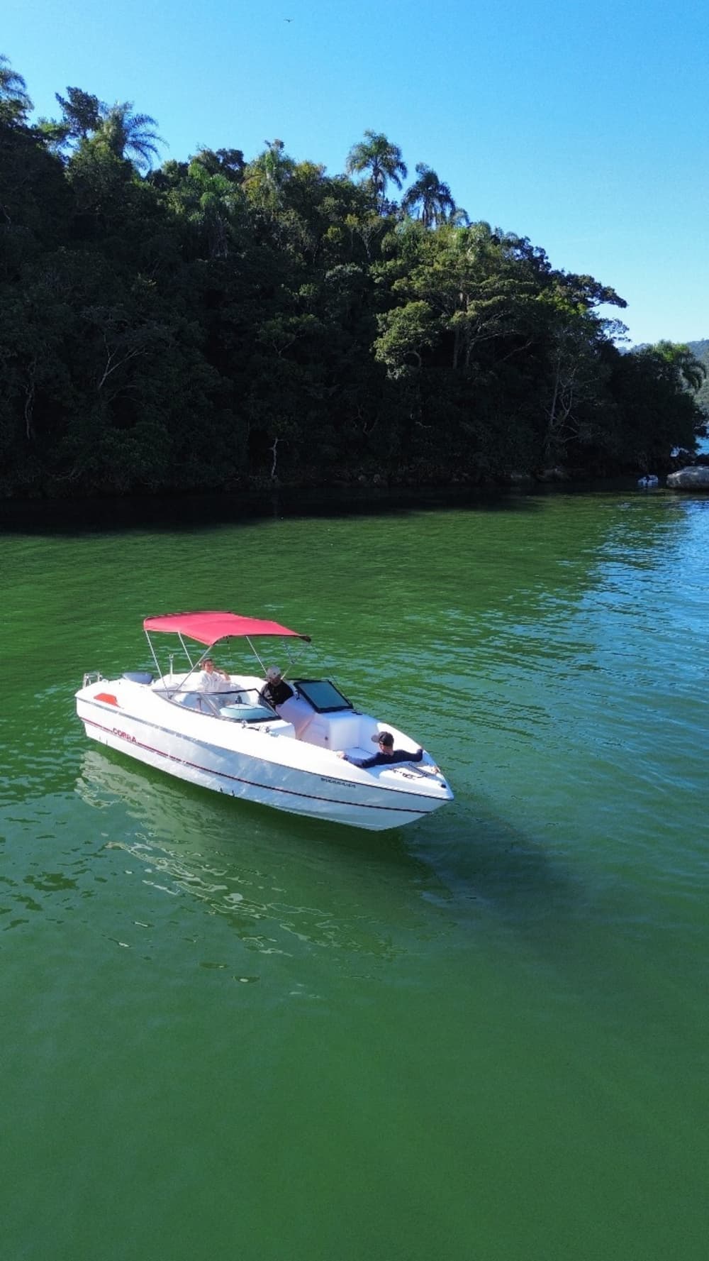 Su lancha motora privada para un día alrededor de Pôrto Belo