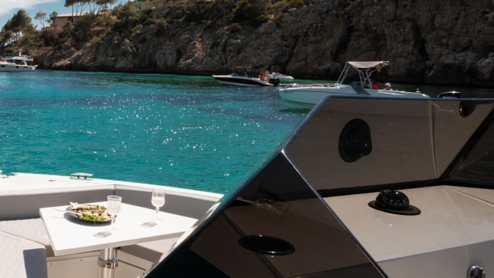 Goditi 8 ore a bordo di un motoscafo per esplorare Palma di Maiorca.