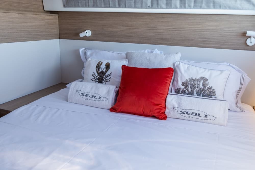 Halber Tag an Bord eines brandneuen Katamarans.