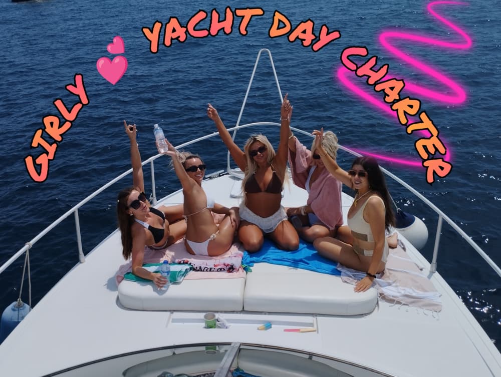 💕 Dagtocht met een jacht voor meiden 🎉: Een dagje uit met de meiden 🎁🎀!! Vrouwelijke kapitein 🛟