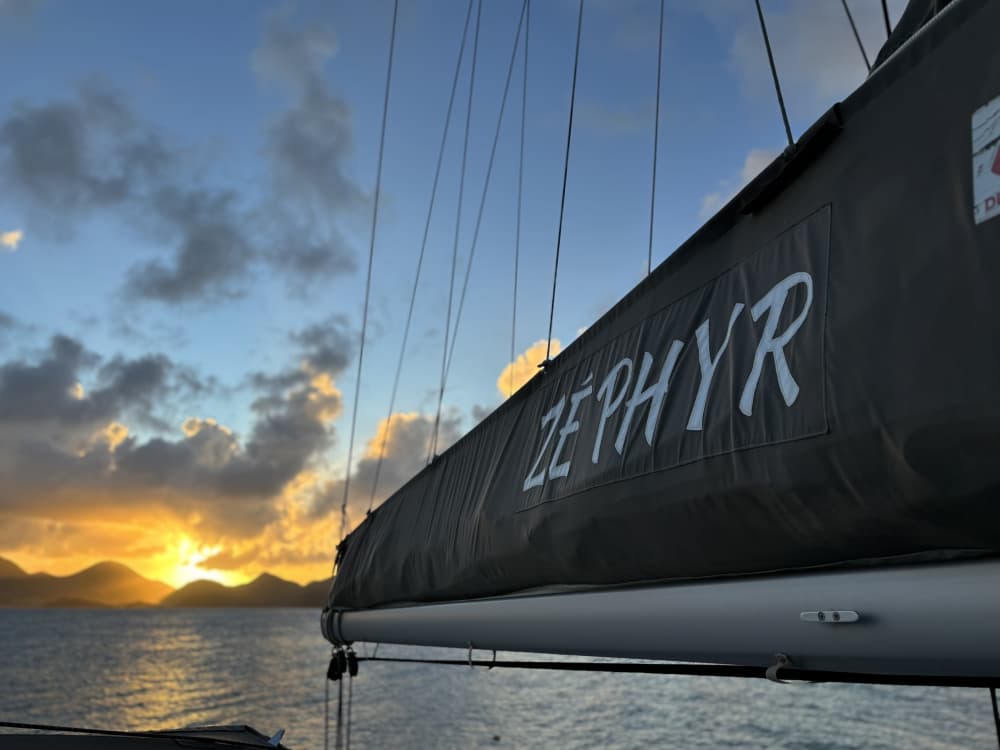 Exclusive Tintamarre - Night at anchor