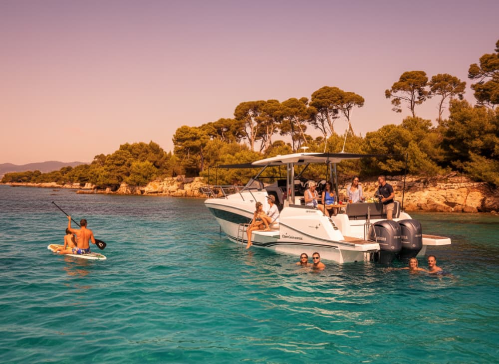 Croisière Sunset avec Apéritif Inclus & Baignade autour de l’Île d’Or